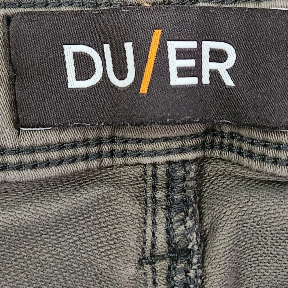 DU/ER Mens N2X Relaxed Taper Pants Mens 32x30 Gray Cotton Blend Stretch Chino